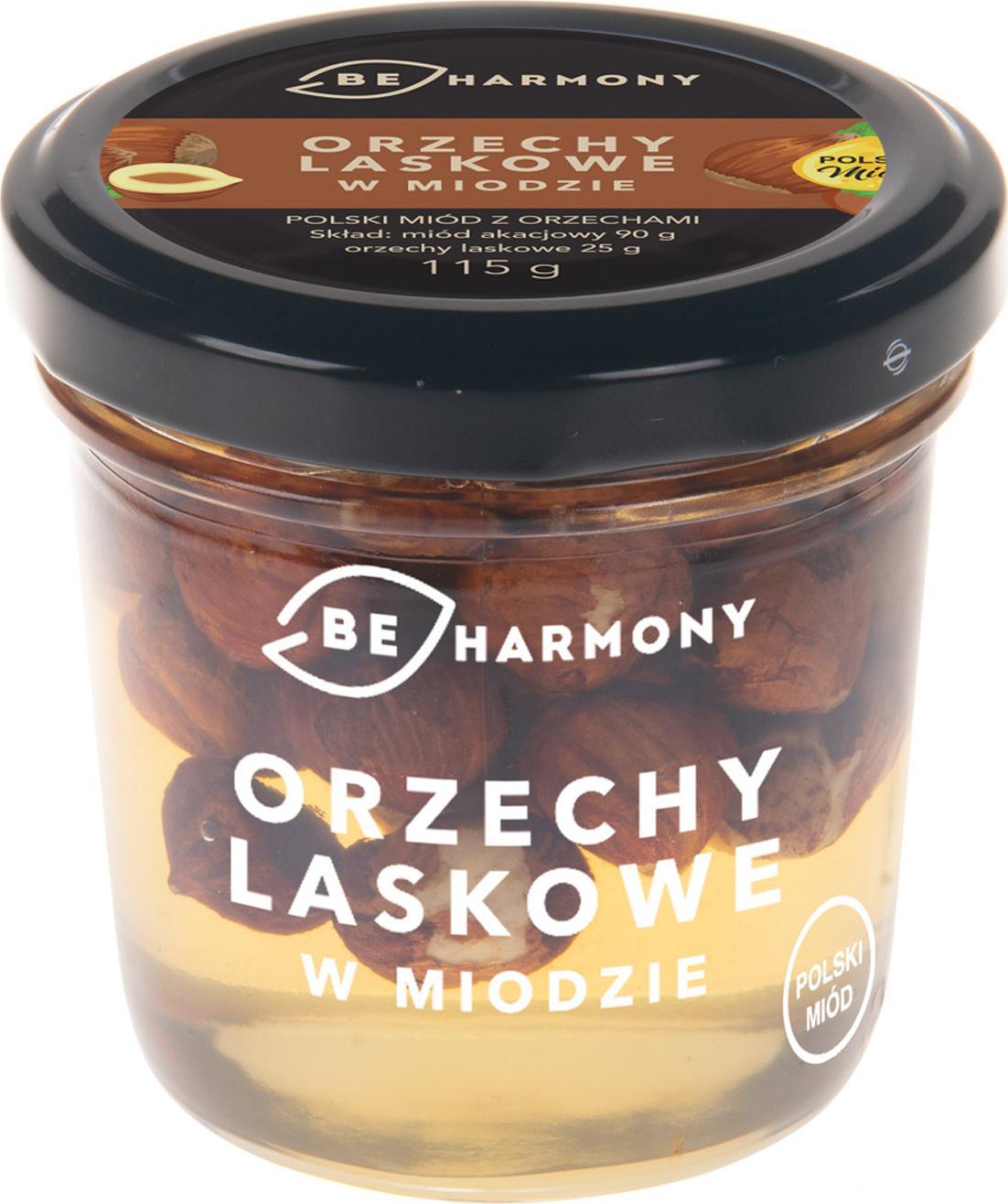 BeHarmony Orzechy laskowe w miodzie akacjowym