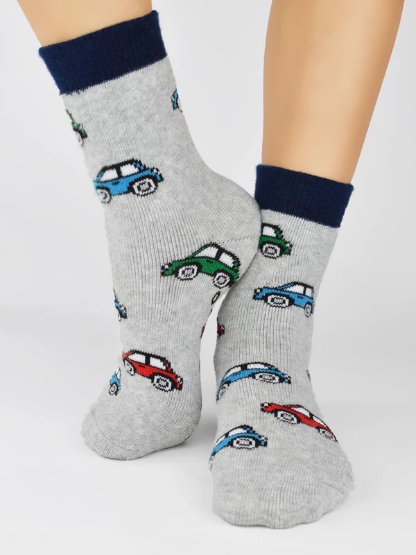 Skarpety chłopięce frotte wzorzyste ABS SF005-B-02B EUR 31-34