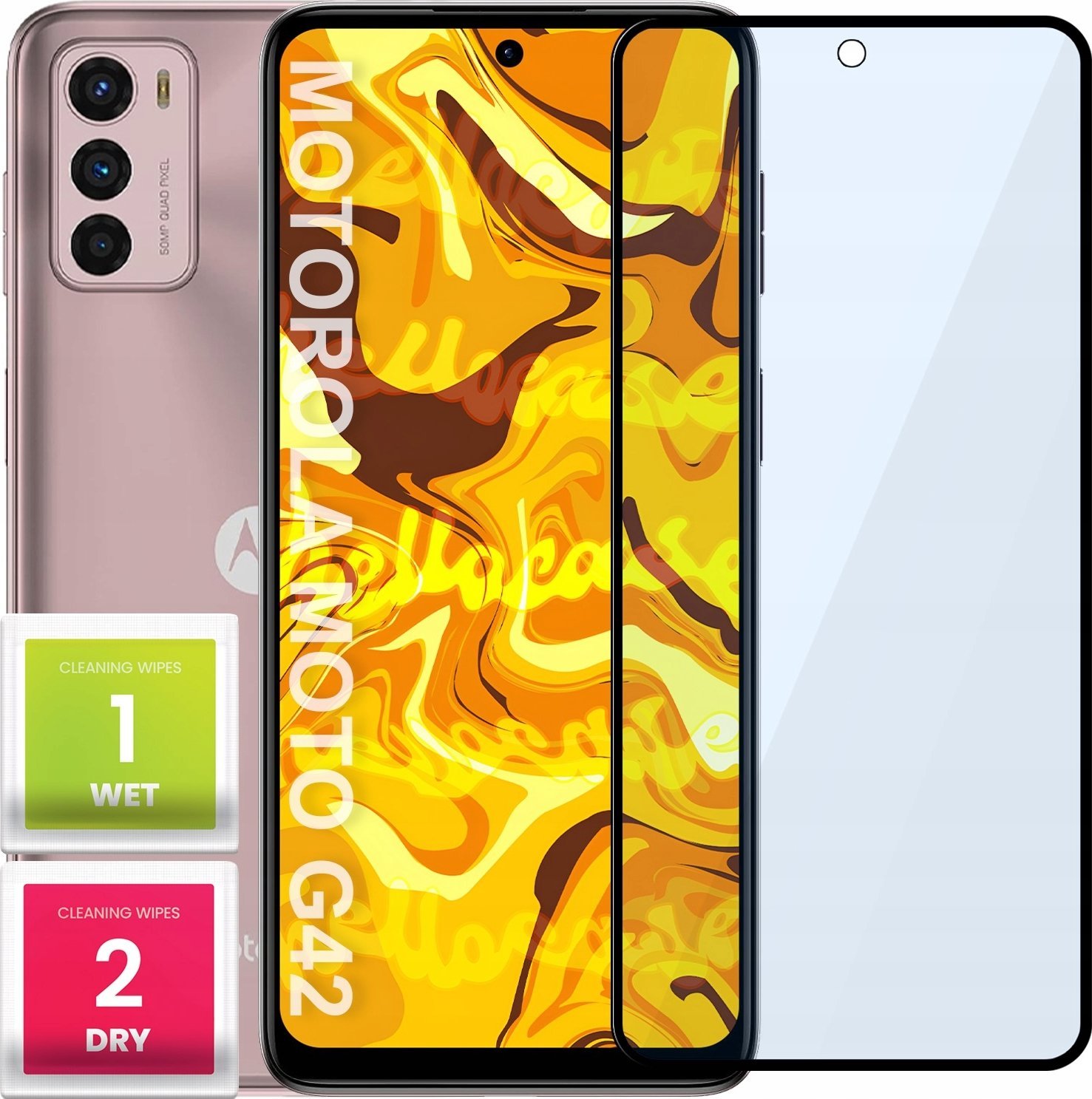 Hello Case SZKŁO HARTOWANE DO MOTOROLA MOTO G42 PEŁNE NA CAŁY EKRAN SZKIEŁKO OCHRONNE