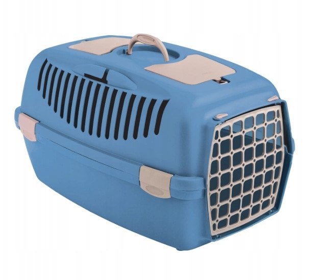 ZOLUX TRANSPORTER "GULLIVER" 2 NIEBIESKI plastikowe drzwiczki 55x36x35cm