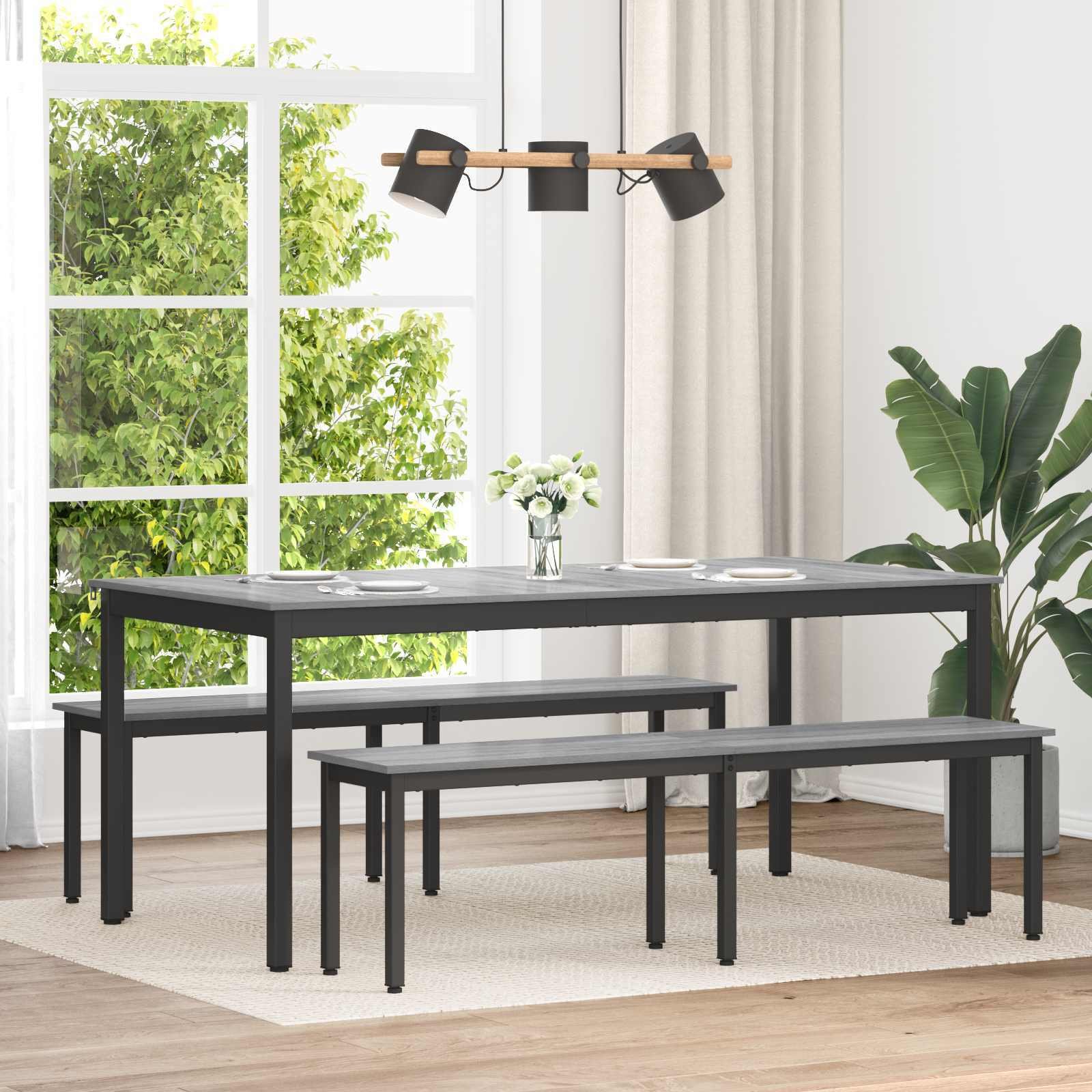 vidaXL ławka Szary Sonoma 160 x 35 x 45 cm