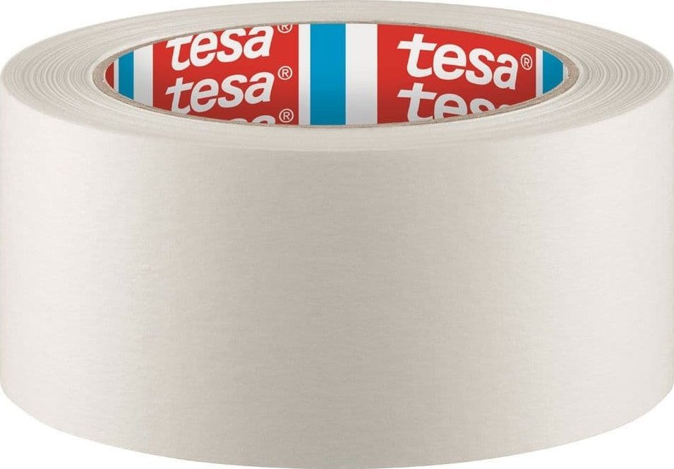 Tesa TAŚMA PAKOWA PAPIEROWA 50M:50MM, BIAŁA