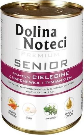 Dolina Noteci Premium Senior bogata w cielecinę, marchew i tymianek 6 x 400g