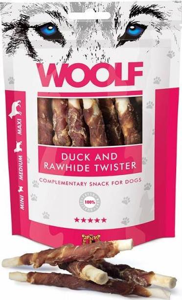 WOOLF Woolf Przysmak Pies 100g Duck&Rawhide Twister