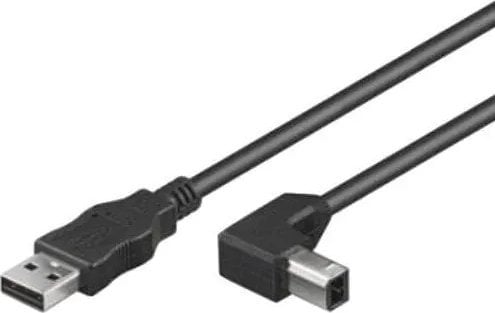Kabel USB PremiumCord USB-A - USB-B 0.5 m Czarny (ku2ab05-90)