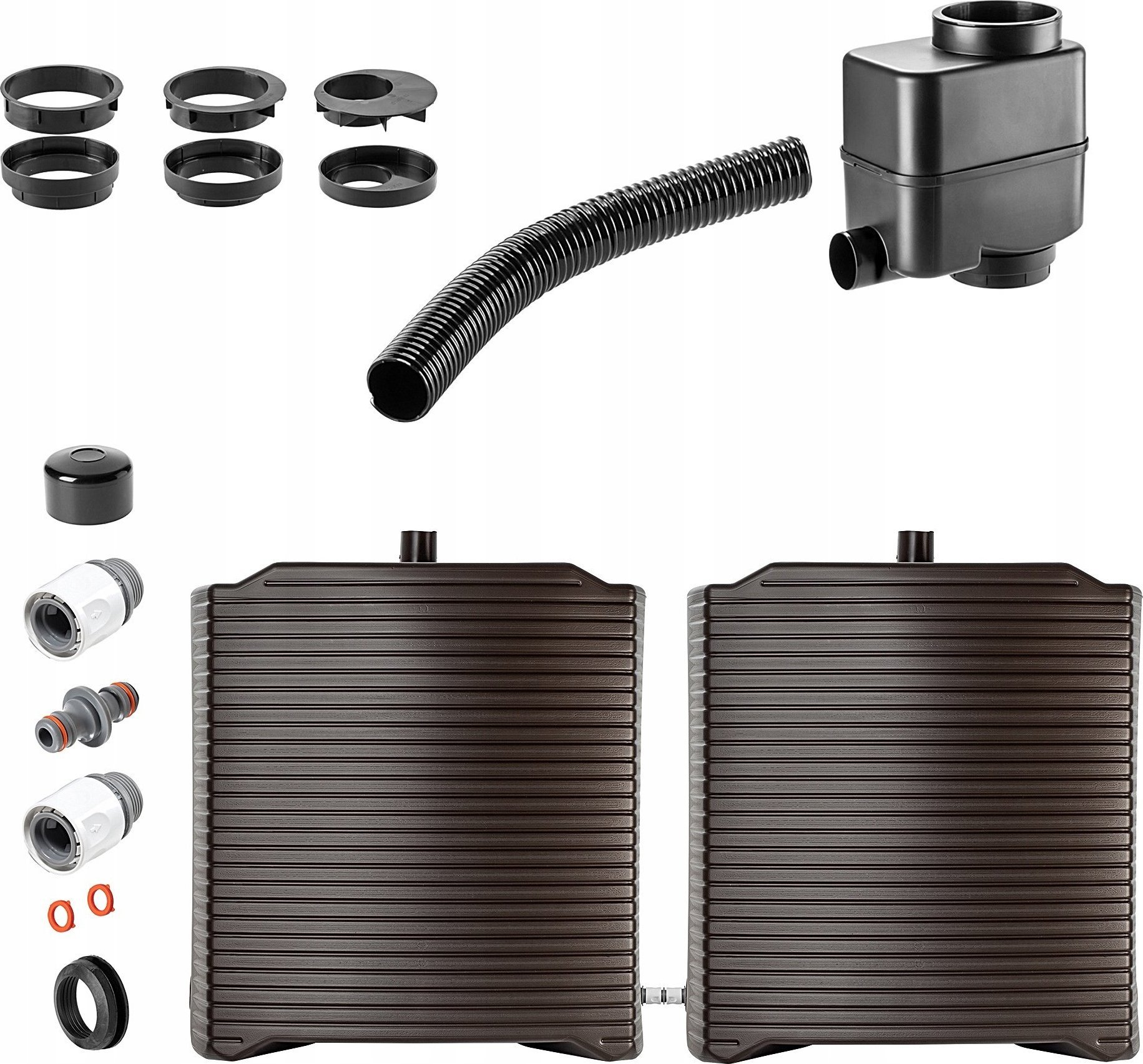 Kadax KADAX Zbiornik Na Deszczówkę 250L Pojemnik Zestaw