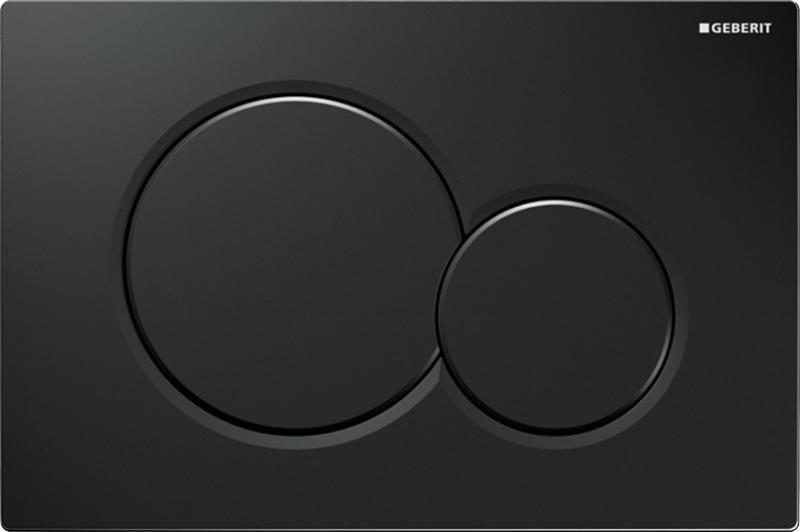 Przycisk spłukujący Geberit Sigma 01 do WC czarny połysk (115.770.DW.5)