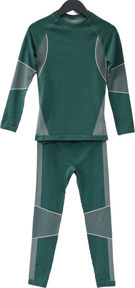 DucKsday Odzież termoaktywna dla dzieci zielona - komplet koszulka i legginsy, Ducksday, Dark Green, 110-116, 6 lat