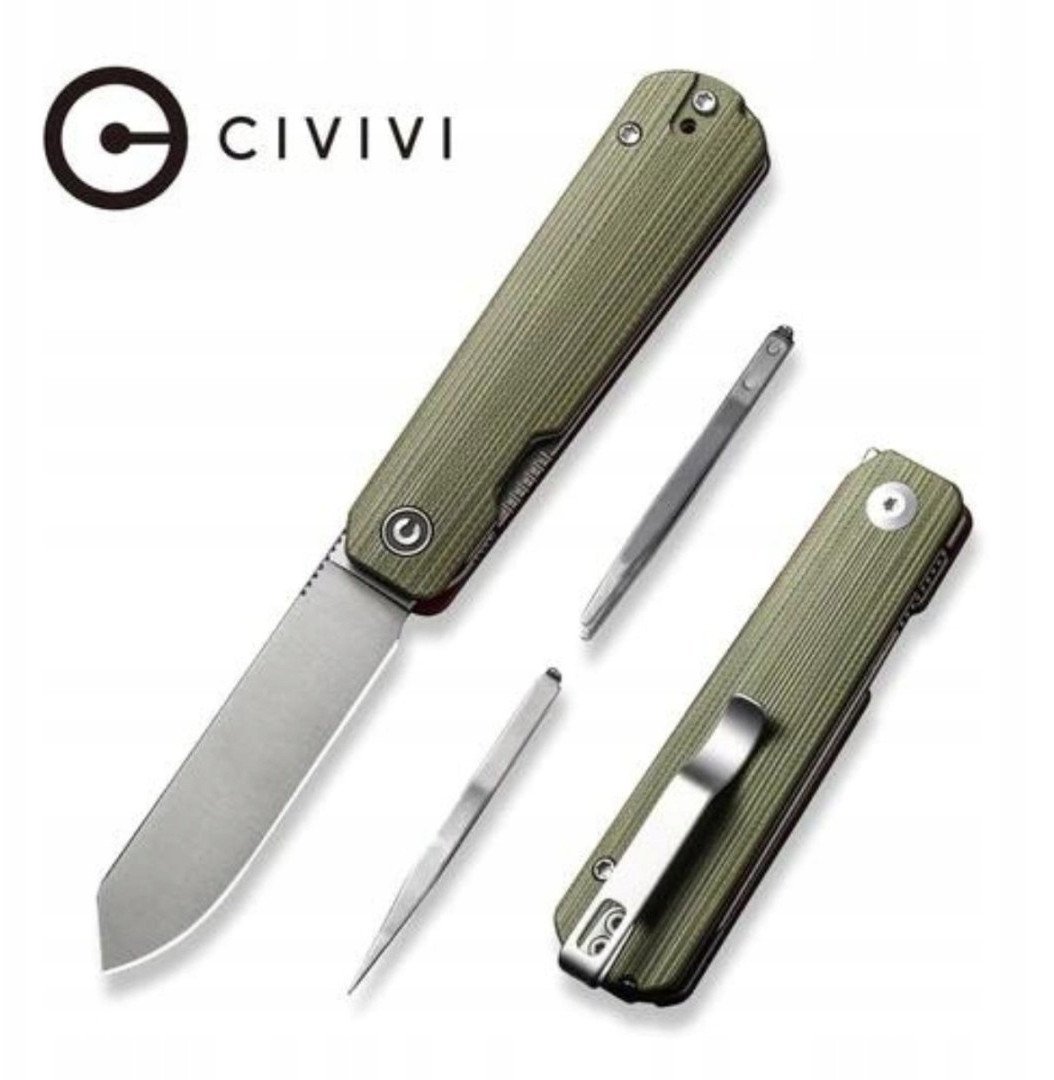 Cedrus Nóż składany Civivi Sendy Green/Red G10, Satin Nitro-V by Ben Petersen (C21004B-1)