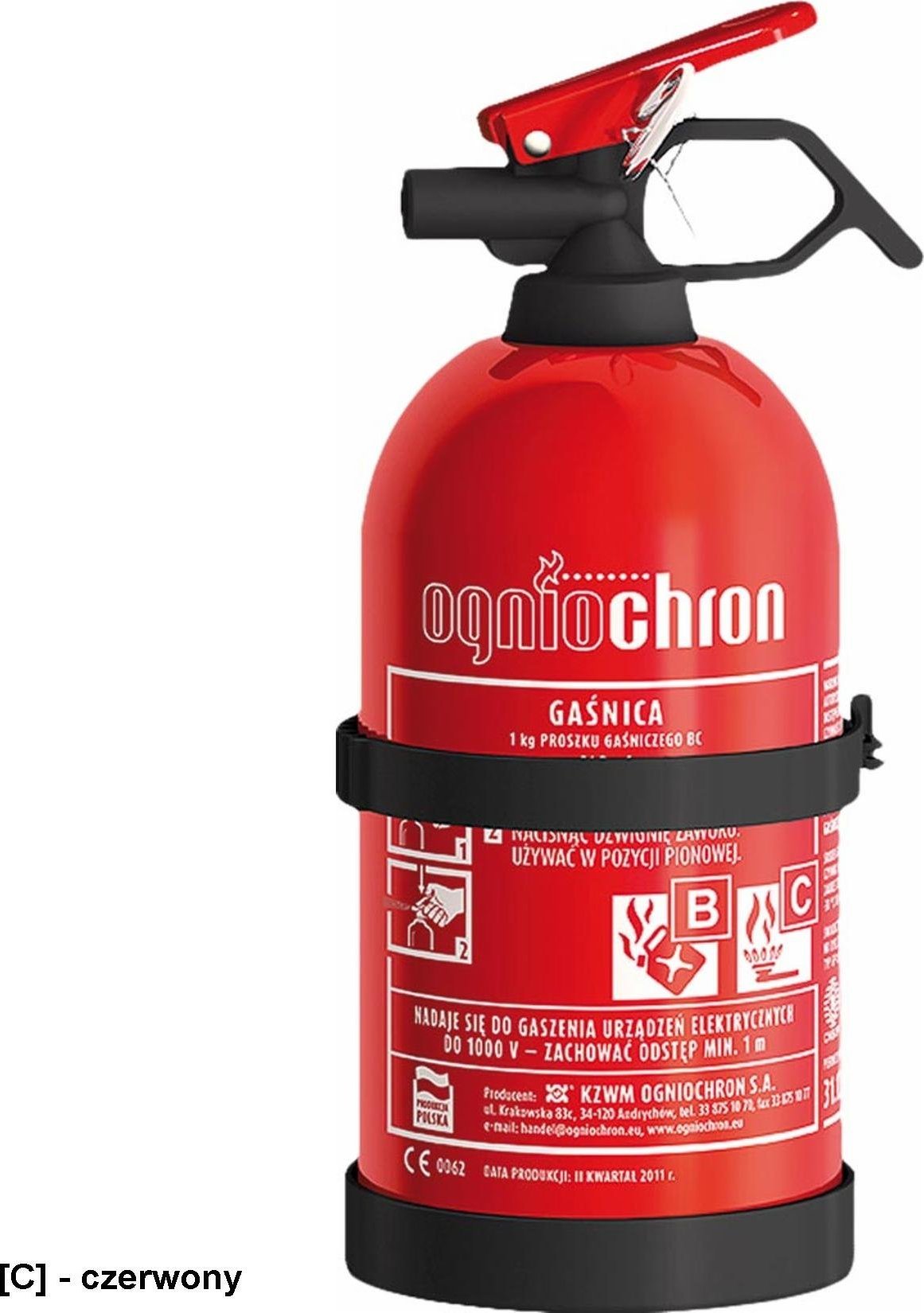 R.E.I.S. OGP-1ZBC - GAŚNICA PROSZKOWA 1 KG