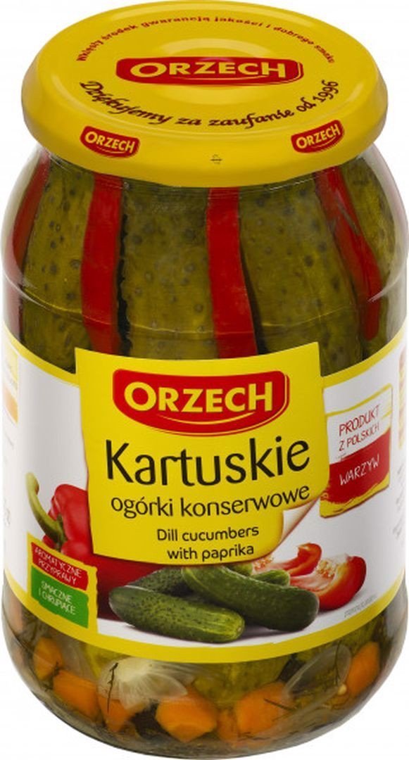 Orzech Orzech ogórek konserwowy Kartuskie 900g