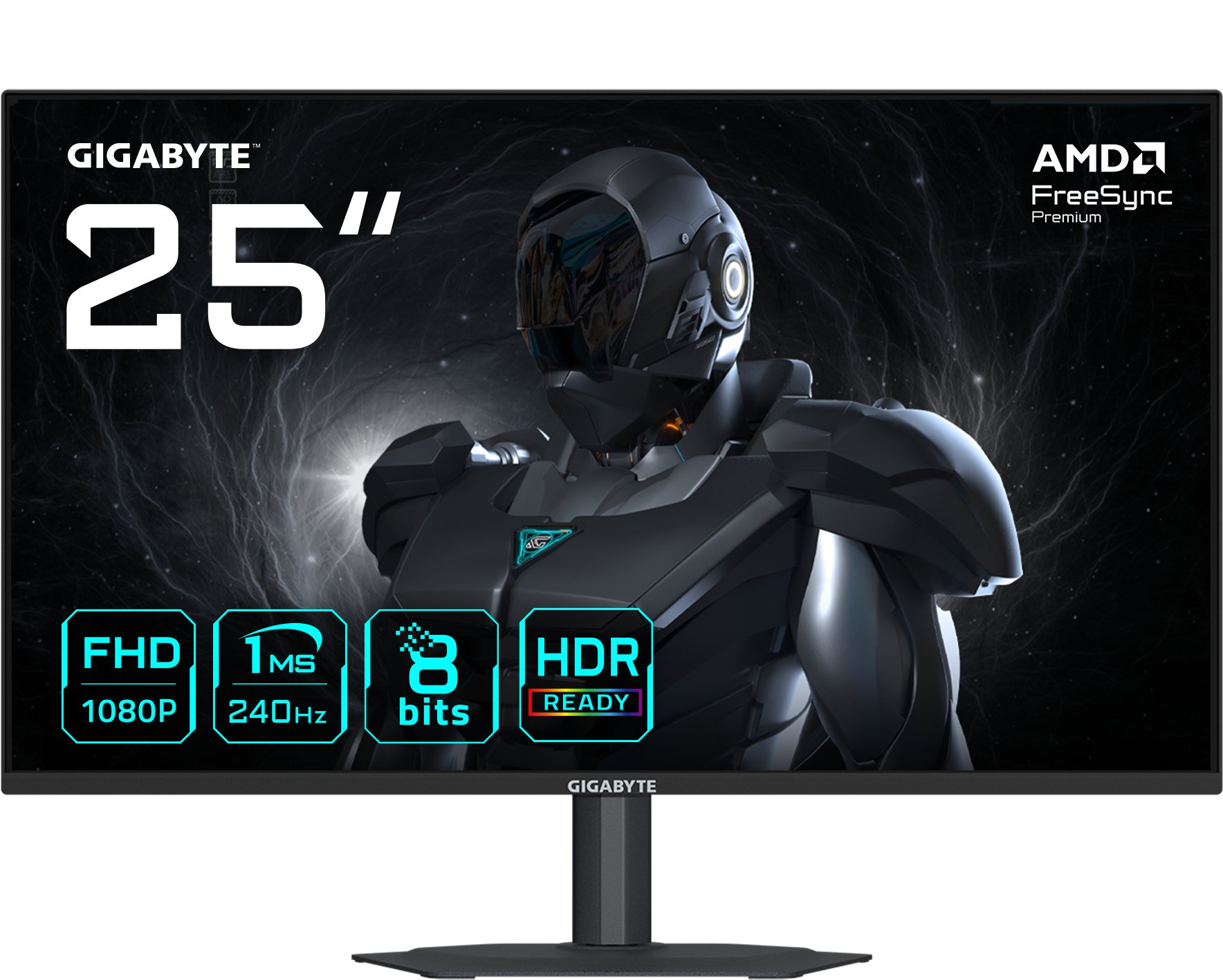 Monitor Gigabyte G25F2A monitor komputerowy 62,2 cm (24.5") 1920 x 1080 px Full HD LED Czarny