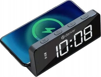 Denver Budzik Denver ECQ-103 z ładowarką indukcyjną QI (10W)