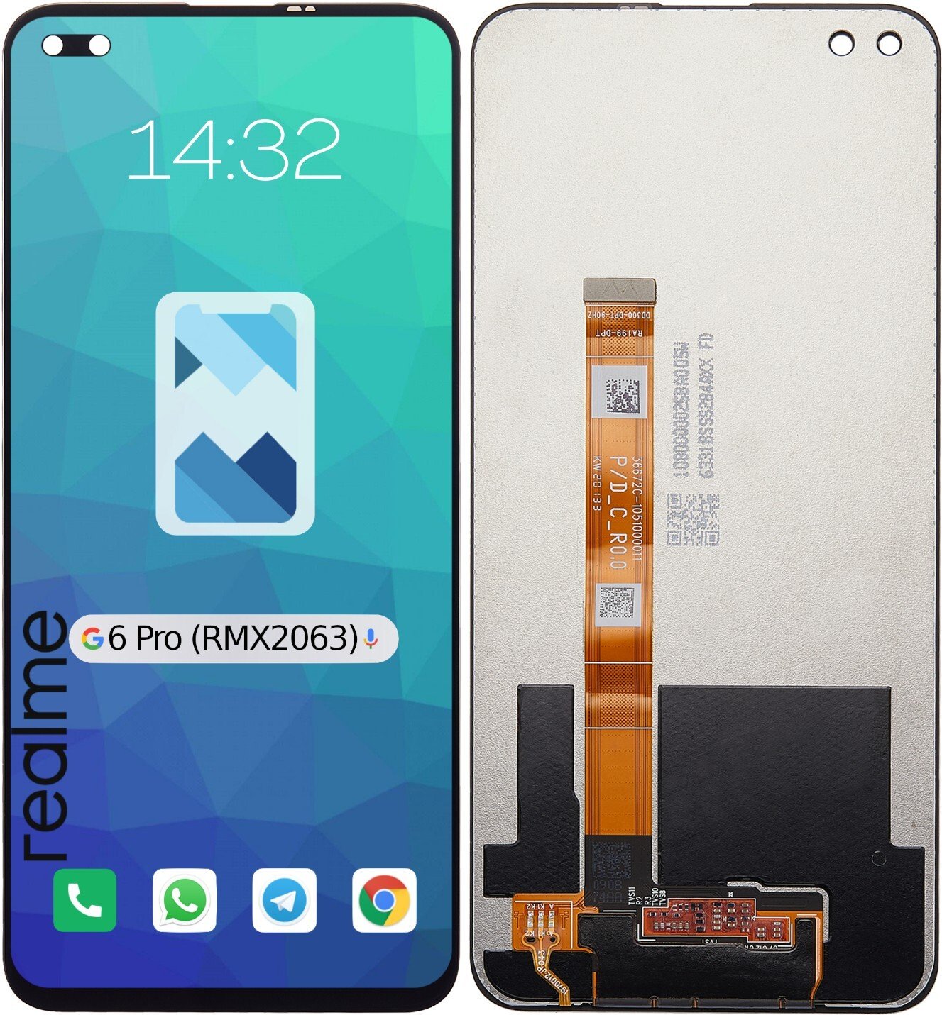 Wyświetlacz LCD Ekran Szybka Dotyk do Realme 6 Pro | RMX2063 | RMX2061