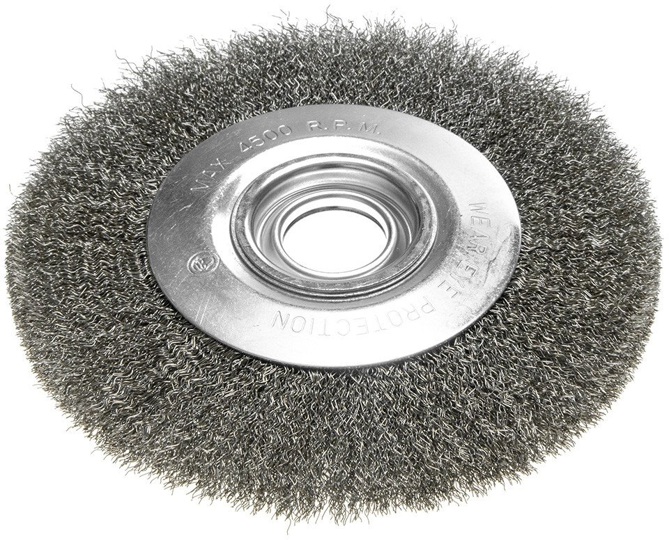 Szczotka druciana tarczowa 200 x 32 mm, drut karbowany, stalowy