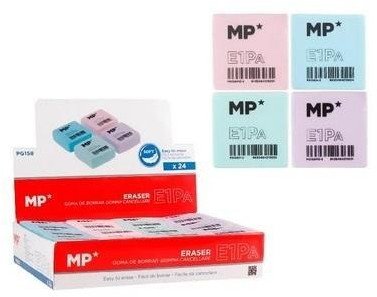 Gumka do ścierania 4 kolory Macron (24szt)