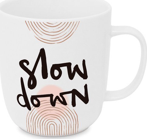 Slow down Porcelanowy kubek 400ml