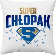 Koszulkowy Super chłopak - poduszka z nadrukiem