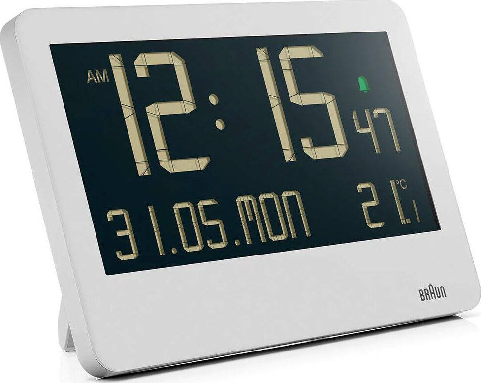 Zegarek Braun Budzik zegar z termometrem Braun BC14W