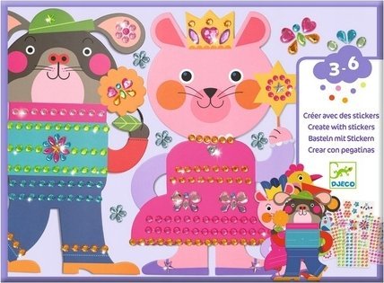 Djeco Djeco Kurkite su lipdukais - Blizgučiai