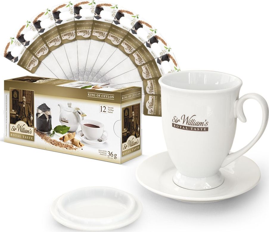 Sir Williams Zestaw do zaparzania Sir Williams Royal Taste King Of Ceylon + Kubek z wieczkiem