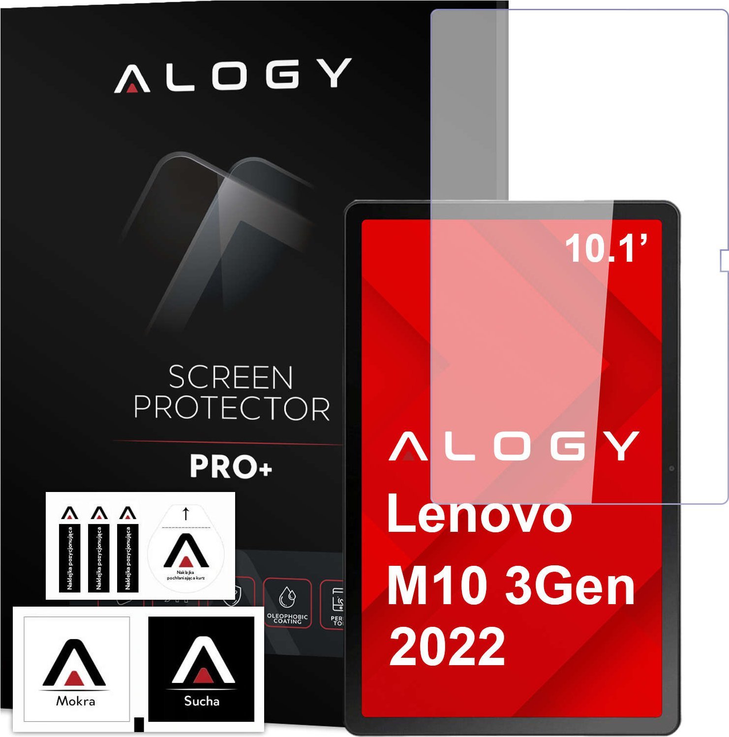 Alogy Szkło hartowane na ekran Lenovo Tab M10 10.1 2022 3 gen TB328 TB-328FU TB-328XU 3Gen Alogy Screen Protector Pro+ 9H
