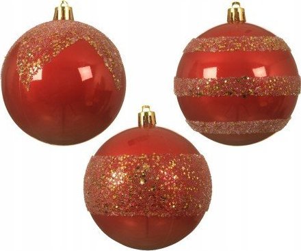 Kaemingk Bombka choinkowa nietłukąca zdobiona 8 cm