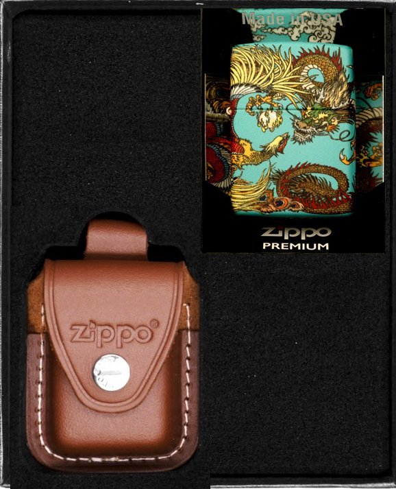 Zestaw ZIPPO Zapalniczka CHINESE DRAGON PHOENIX Prezentowy No2