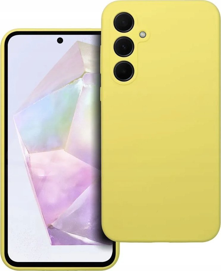 OEM Futerał SILICONE 2mm do SAMSUNG A35 5G żółty