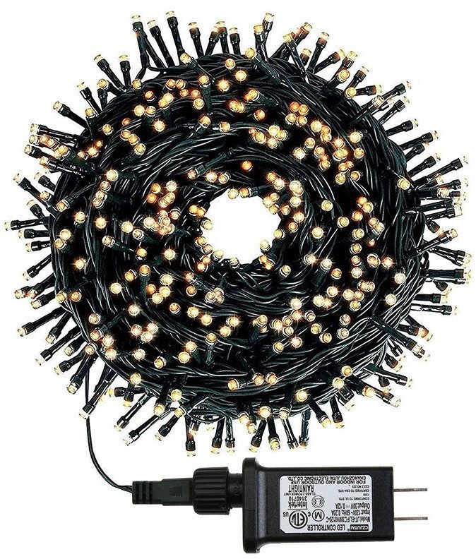 Lampki choinkowe ITIMPORT Lampki CHOINKOWE zewnętrzne Wewnętrzne 100 LED 10M BIAŁE CIEPŁE DEKORACYJNE