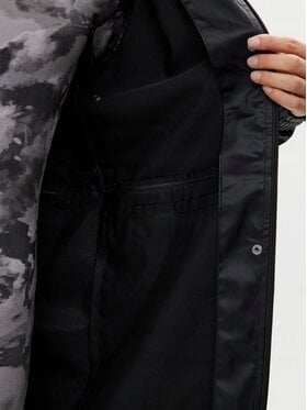 Kurtka męska Rains wodoodporny płaszcz STRING W PARKA W3 18550 84 BLACK GRAIN S