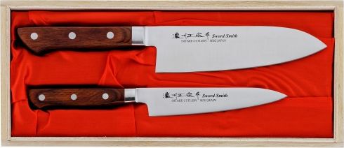 Satake SATAKE Kotori Zestaw 2 japońskich noży: Uniwersalny + Santoku HG8351W