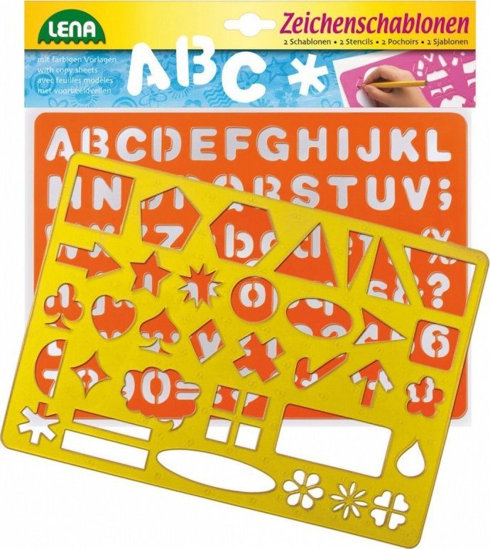 Lena Szablony - Litery, cyfry i symbole