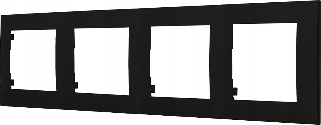 Ospel Ramka poczwórna Ospel Szafir R-4Z/33 czarny metalik