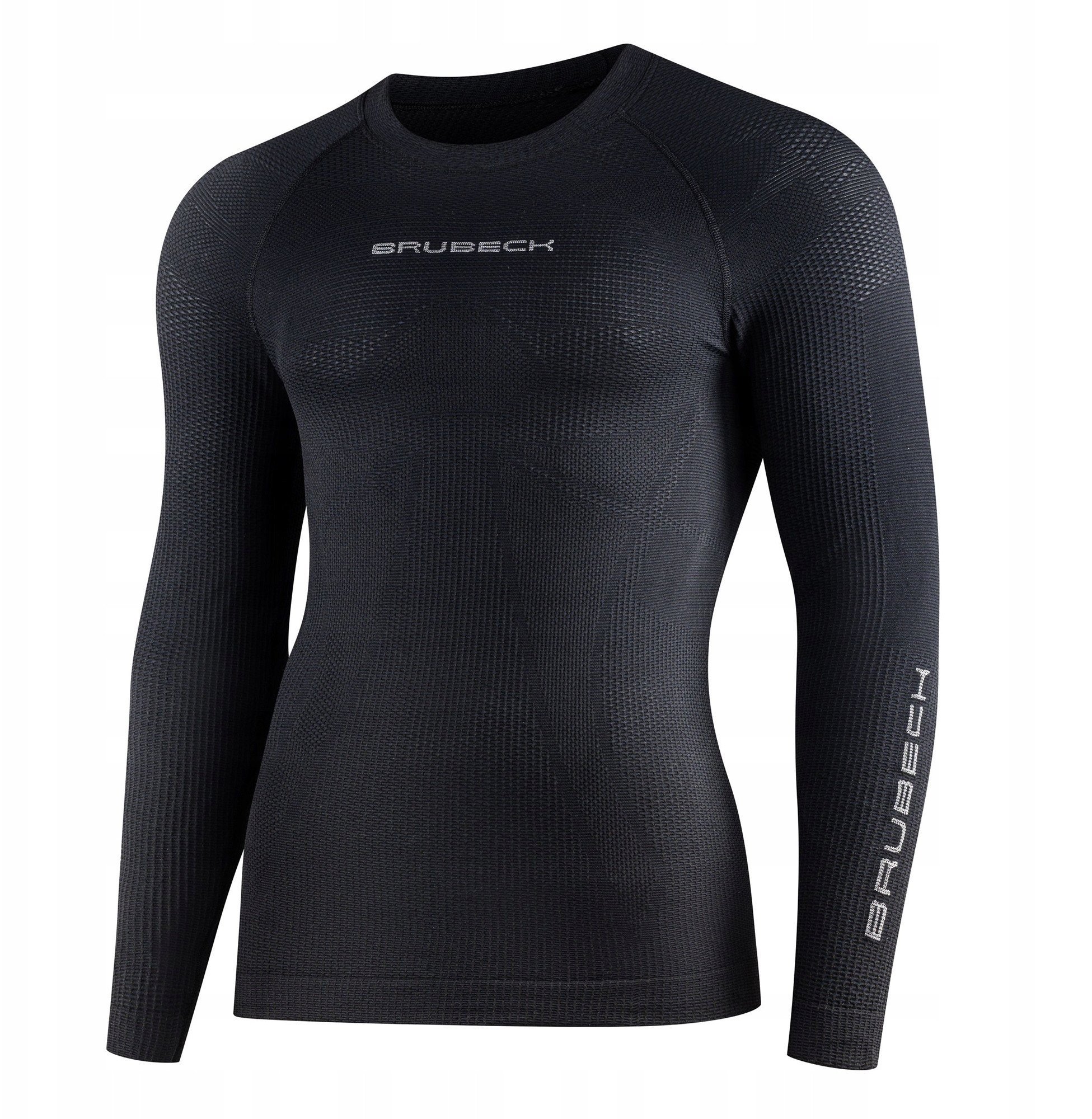 LS1595M Koszulka męska 3D PRO z długim rękawem czarny XL