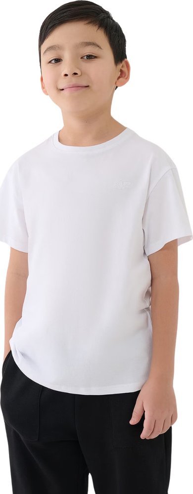 Koszulka dla chłopca 4F M2330 biała 4FJWMM00TTSHM2330 10S 164cm