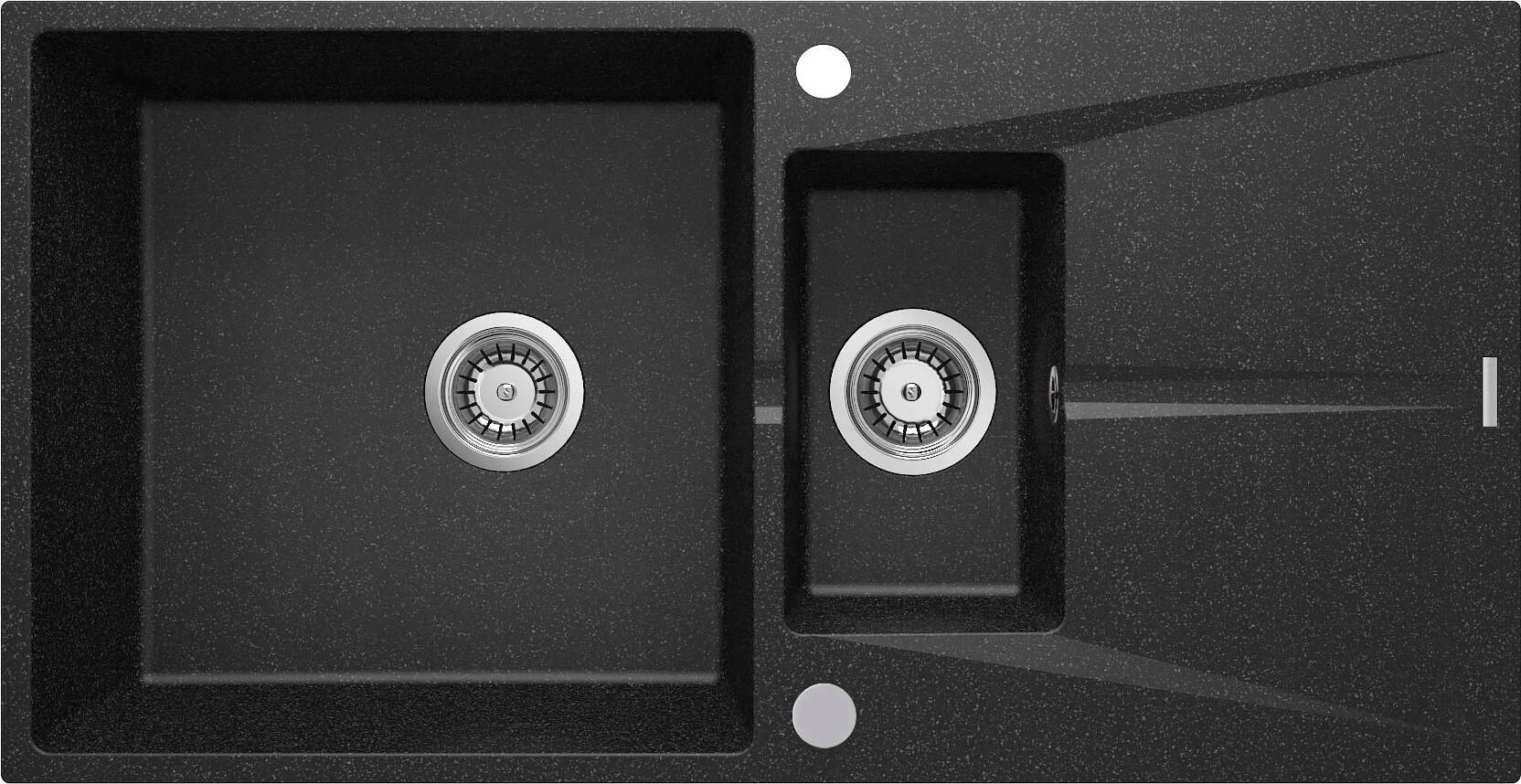 Zlewozmywak Deante Zlewozmywak granitowy 1.5-komorowy z ociekaczem