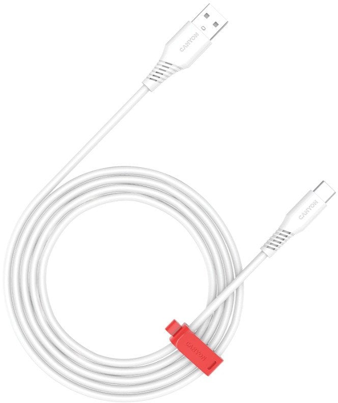 Kabel USB Canyon USB-A - USB-C 1.2 m Biały