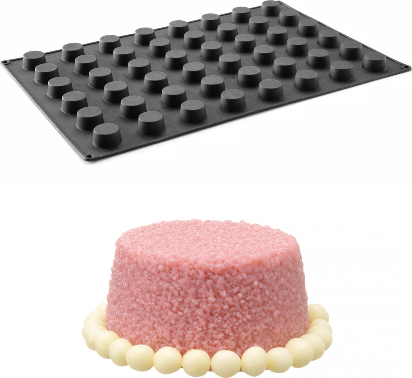 Hendi Forma silikonowa do pralin musów wypieków 570 x 375 mm - mini muffiny Forma silikonowa do pralin musów wypieków 570 x 375 mm - mini muffiny