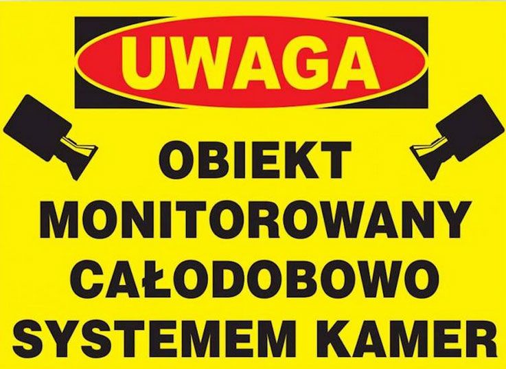 Mój dom Zi-12 Znak Tablica Obiekt Monitorowany Całodobowo