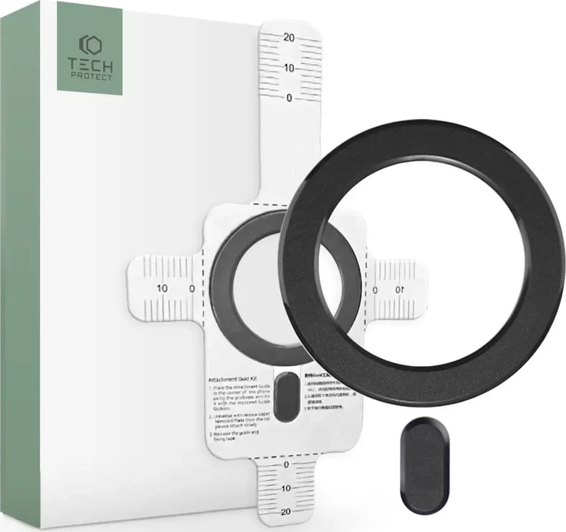 4kom.pl Blaszka magnetyczna Pierścień Uchwyt Magmat MagSafe Univerall Magnetic Ring Black