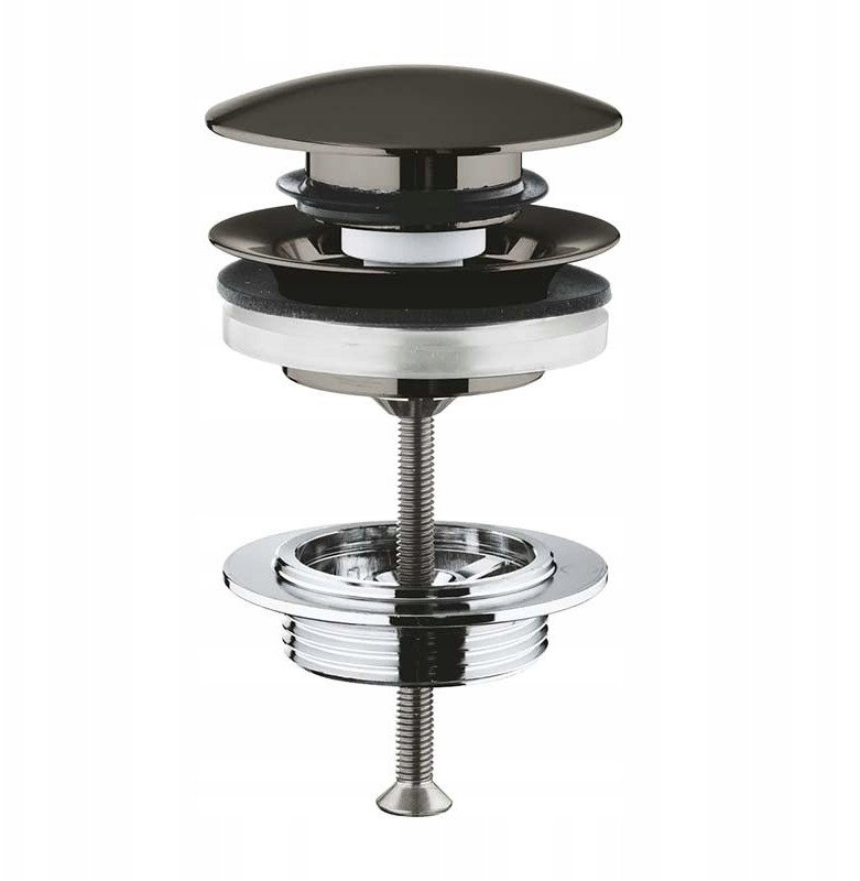 Grohe Bottom Valve with POP-UP - Brushed Hard Graphite