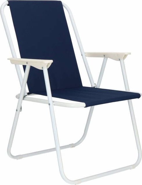 Springos Krzesło turystyczne składane na plażę i do ogrodu granatowy