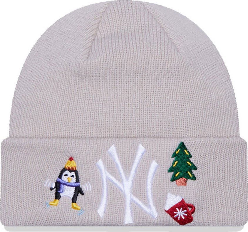 New Era Czapka zimowa niemowlęca NEW ERA NYY Infant Festive Cuff Knit Beanie
