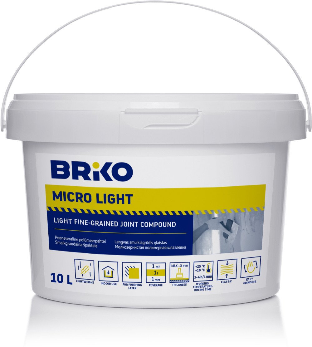 FINE-GRAINED PUTTY BRIKO 10L