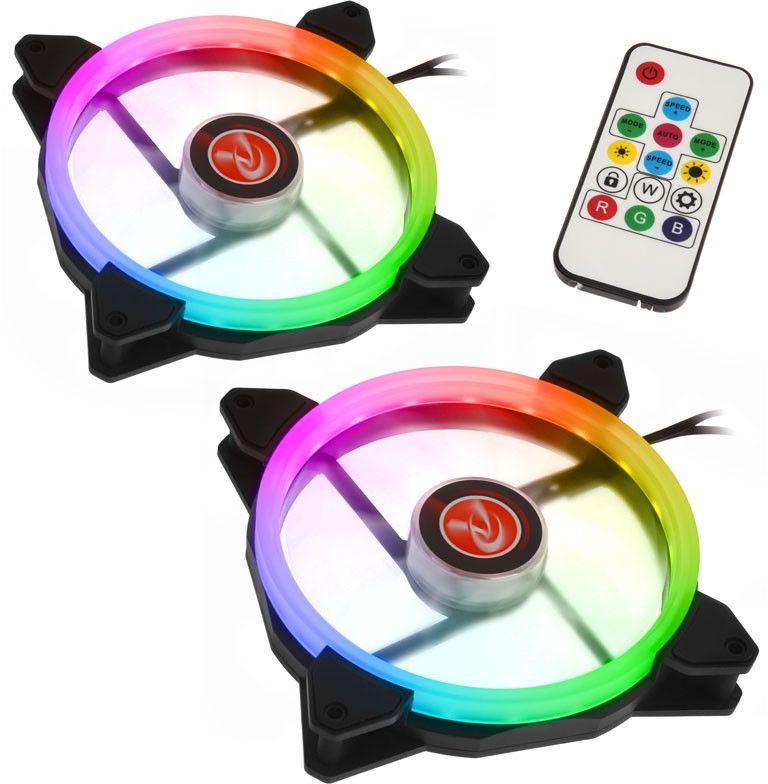 Wentylator Raijintek Iris 14 Rainbow RGB 2-pack (0R400049)
