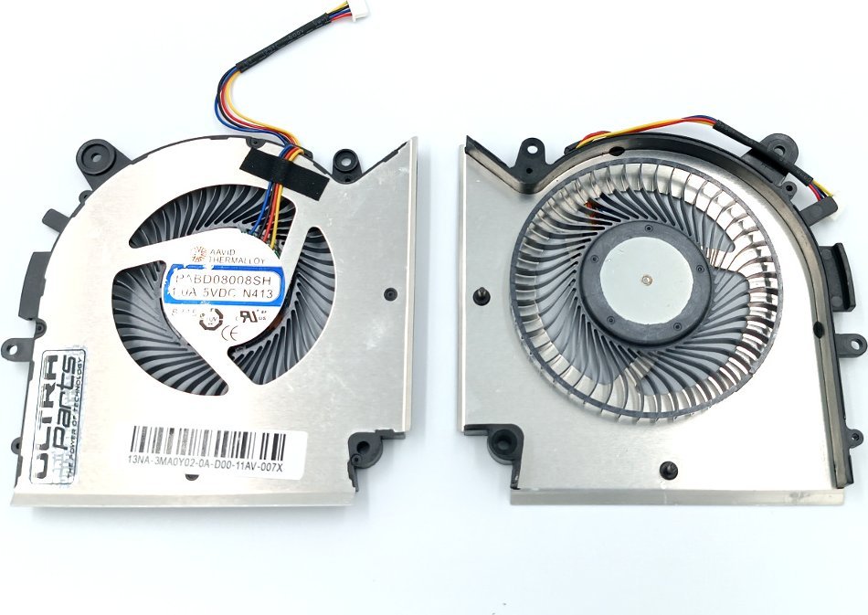 Wentylator Ultra Parts Wentylator MSI GF66 GF76 GL66 GL76 KATANA CPU PABD08008SH PAAD06015SL