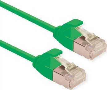 Roline ROLINE GREEN F/UTP DataCenter Patch Cord Cat.6A (Class EA), LSOH, bardzo cienki, zielony, 3 m