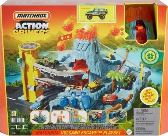 Mattel MEGA BLOKS Prawdziwe Przygody Wulkan zestaw światła i dźwięki tor HHW21 MATTEL p2