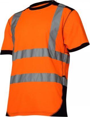 Lahti Pro Koszulka T-shirt Ostrzegawcza, Pomarańczowo-czarna 3XL (L4022606)